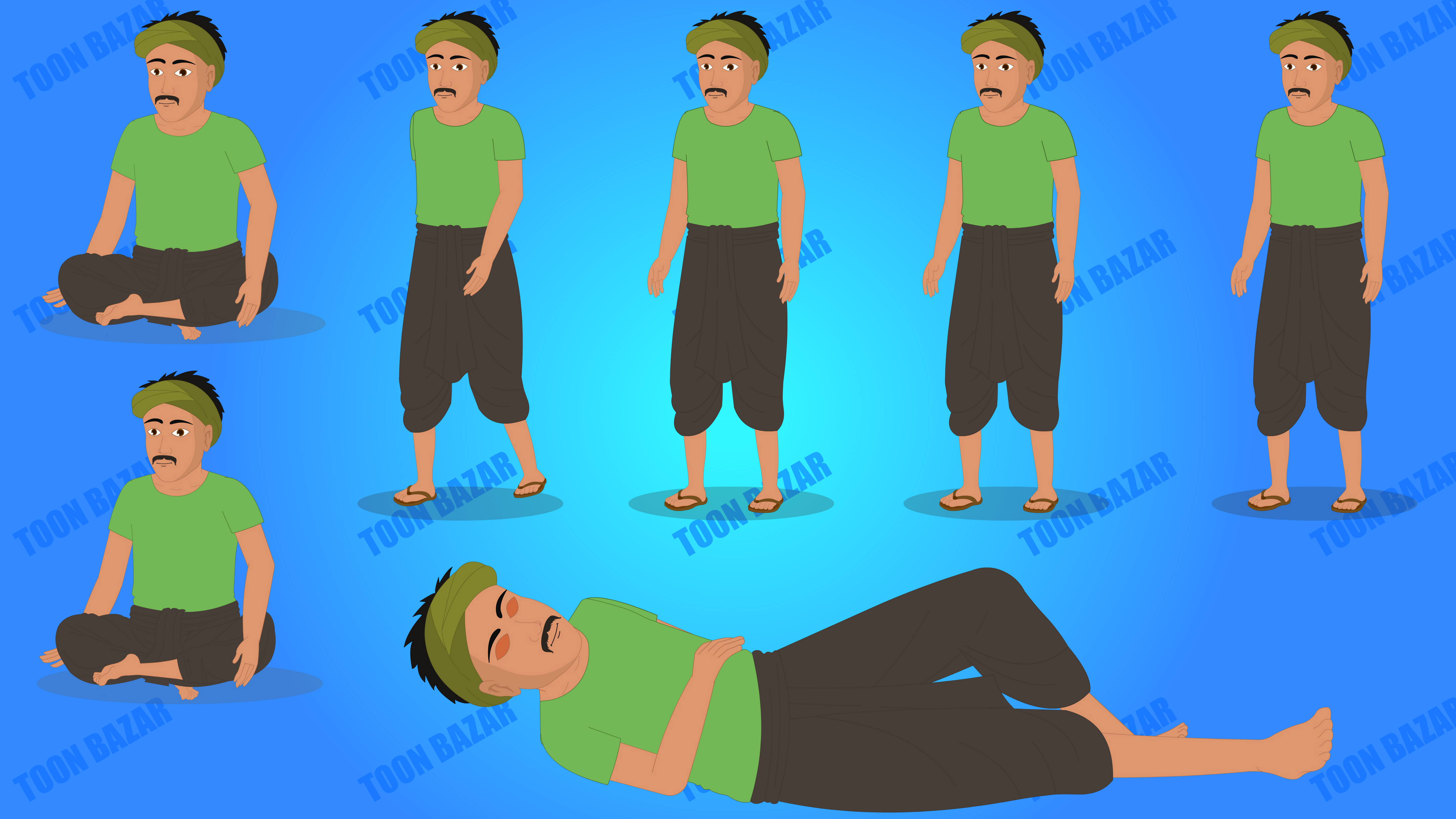 15 Non Copyrighted Characters Bundle