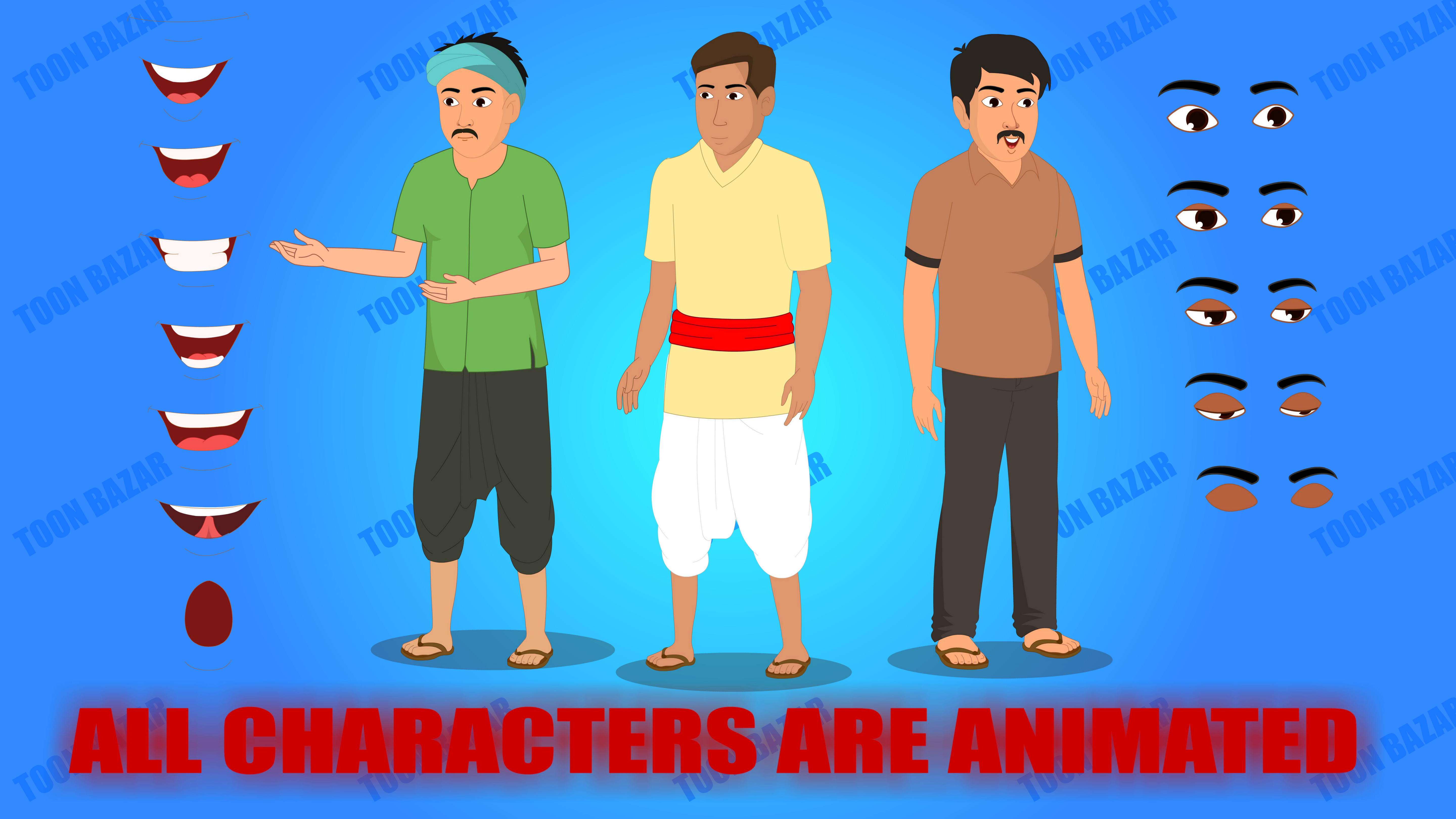 15 Non Copyrighted Characters Bundle