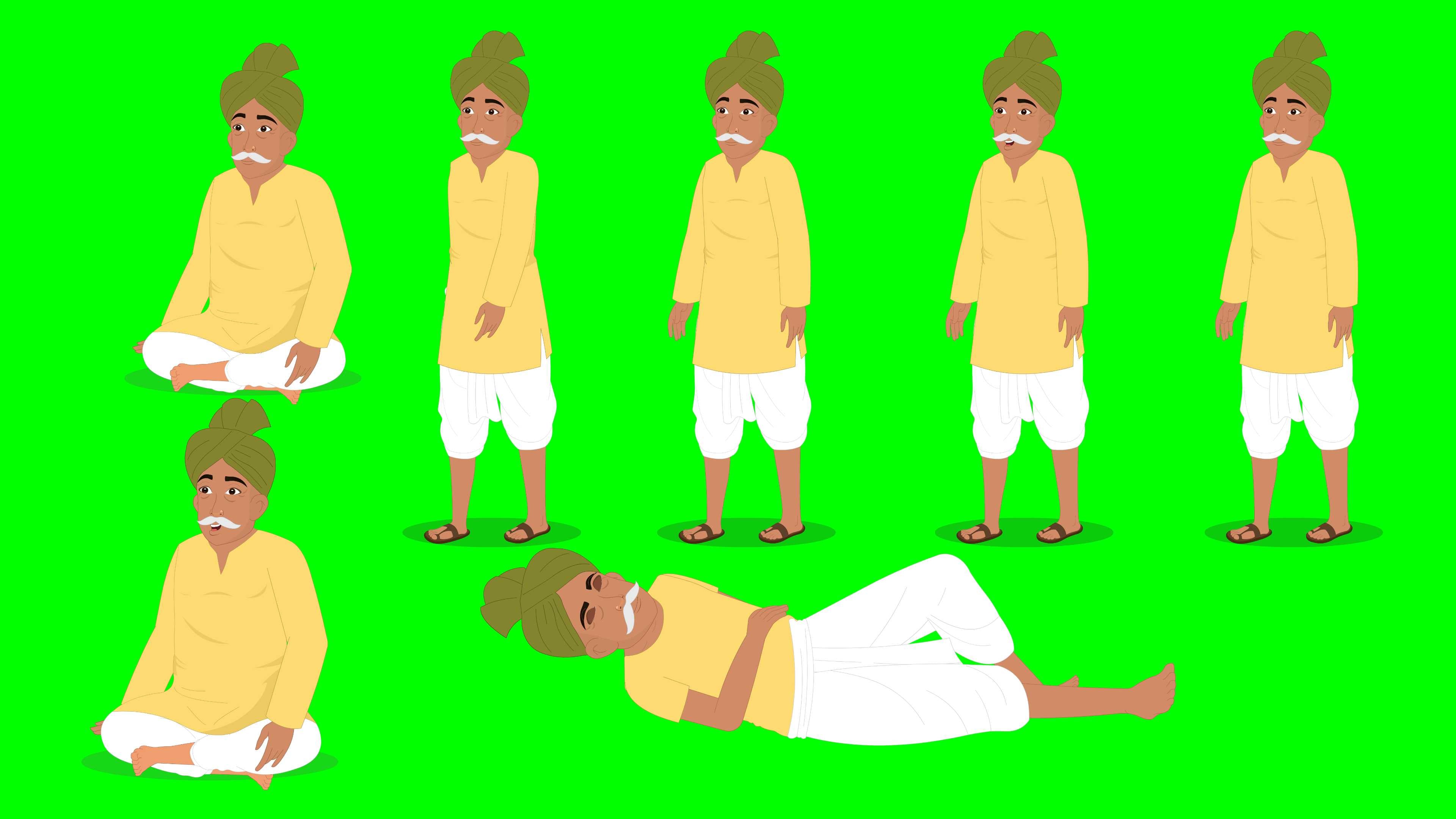 Green Screen Character For Mobile Animation