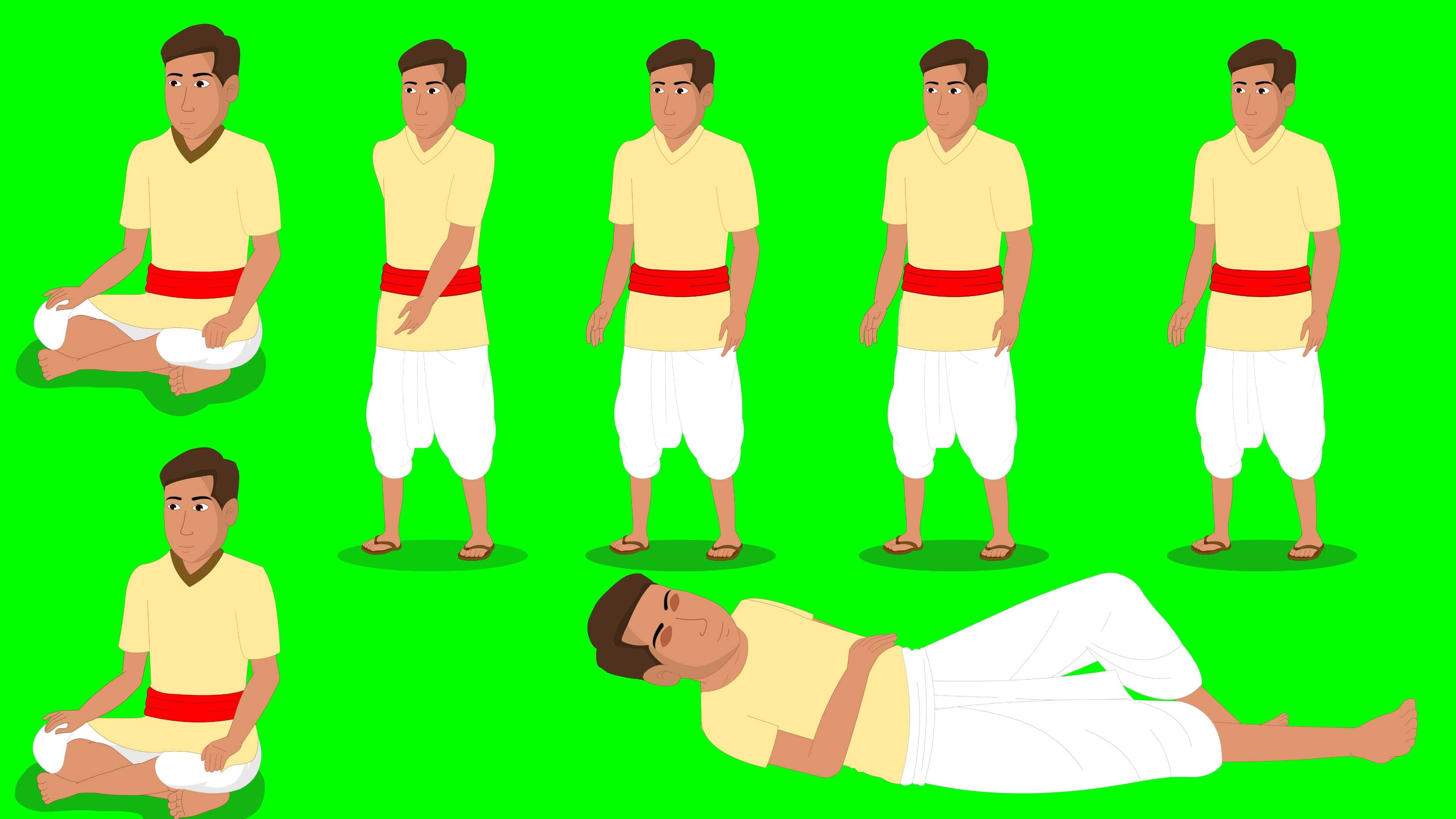 Green Screen Character For Mobile Animation