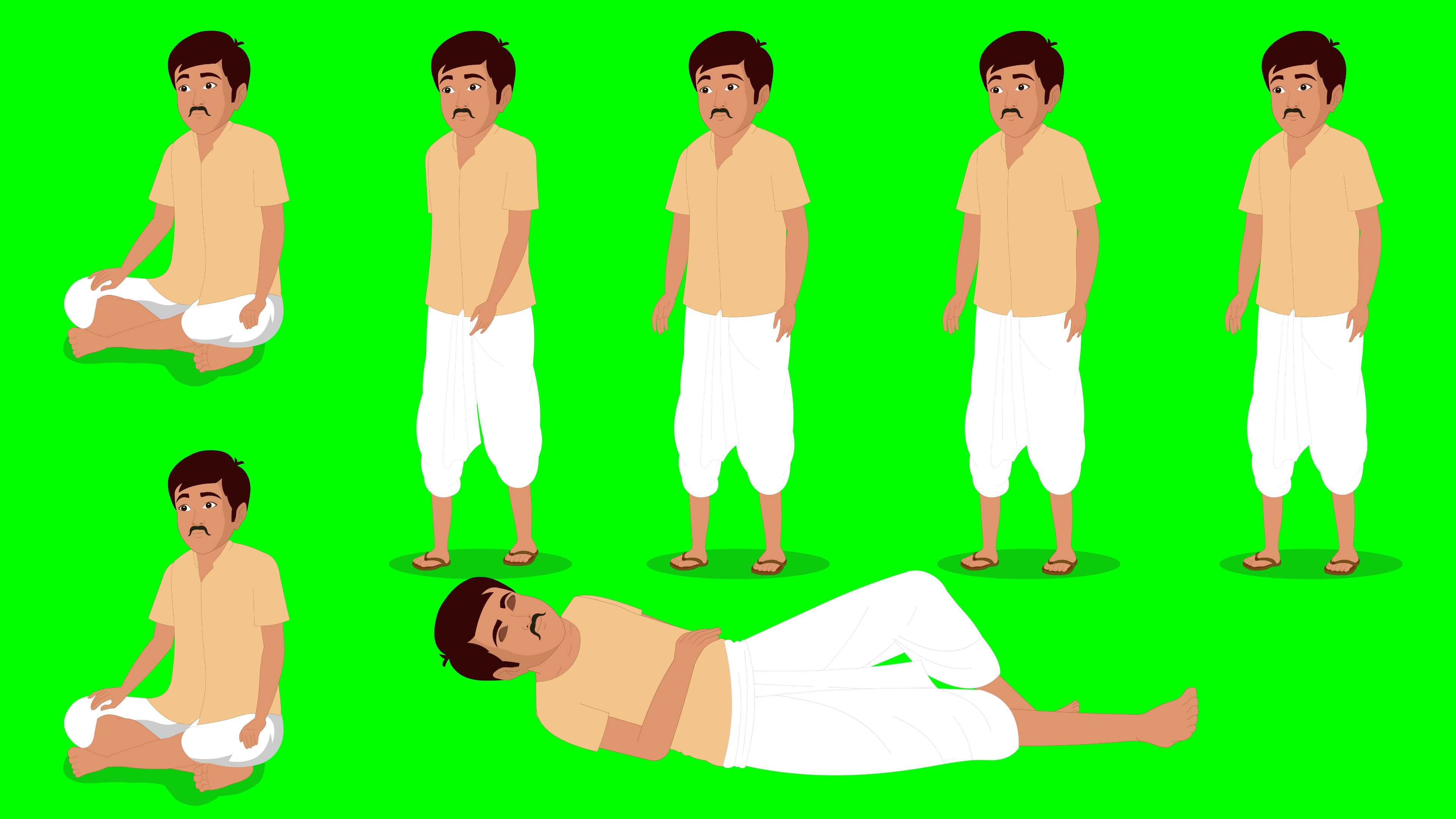 Green Screen Character For Mobile Animation