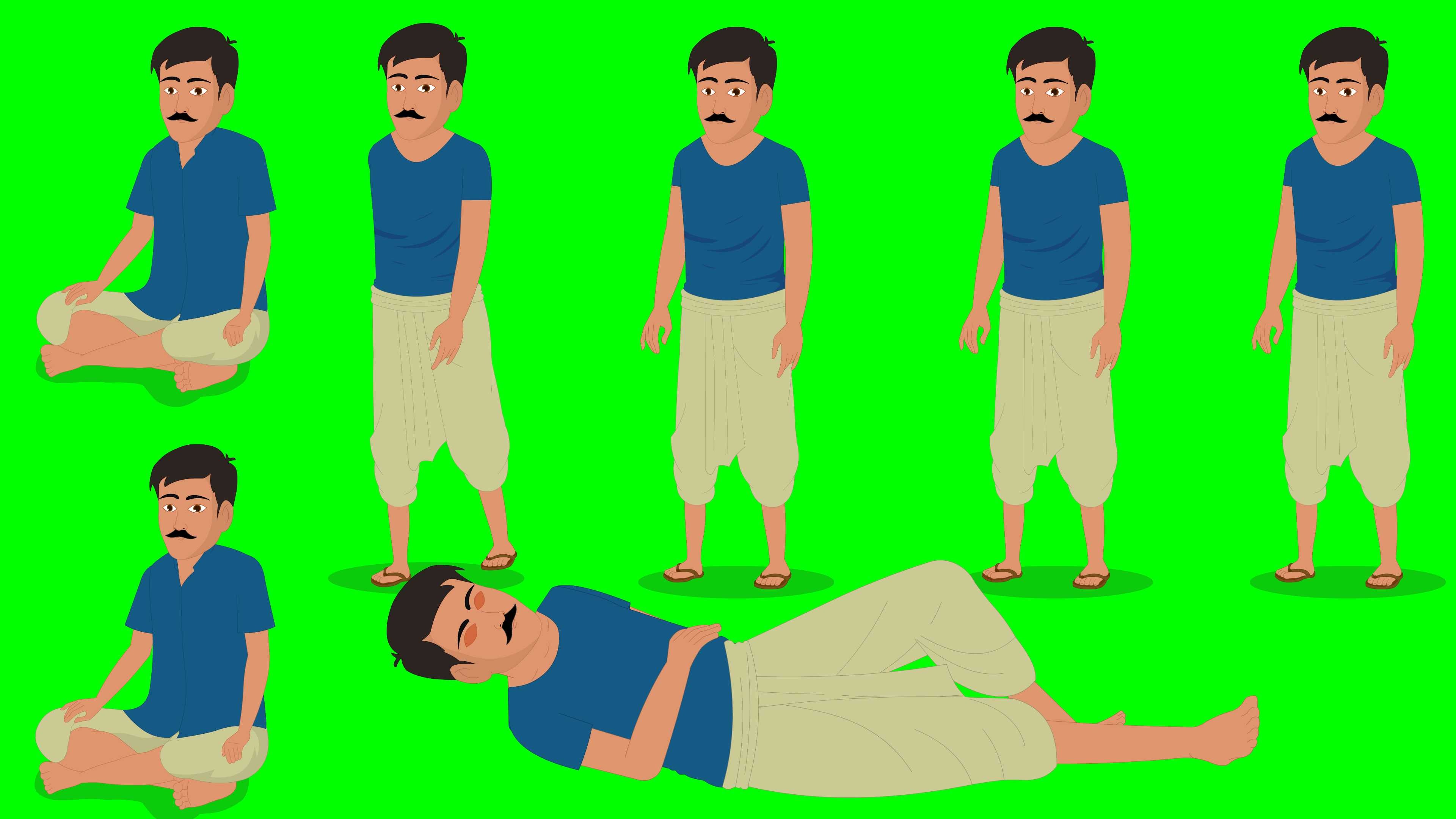Green Screen Character For Mobile Animation
