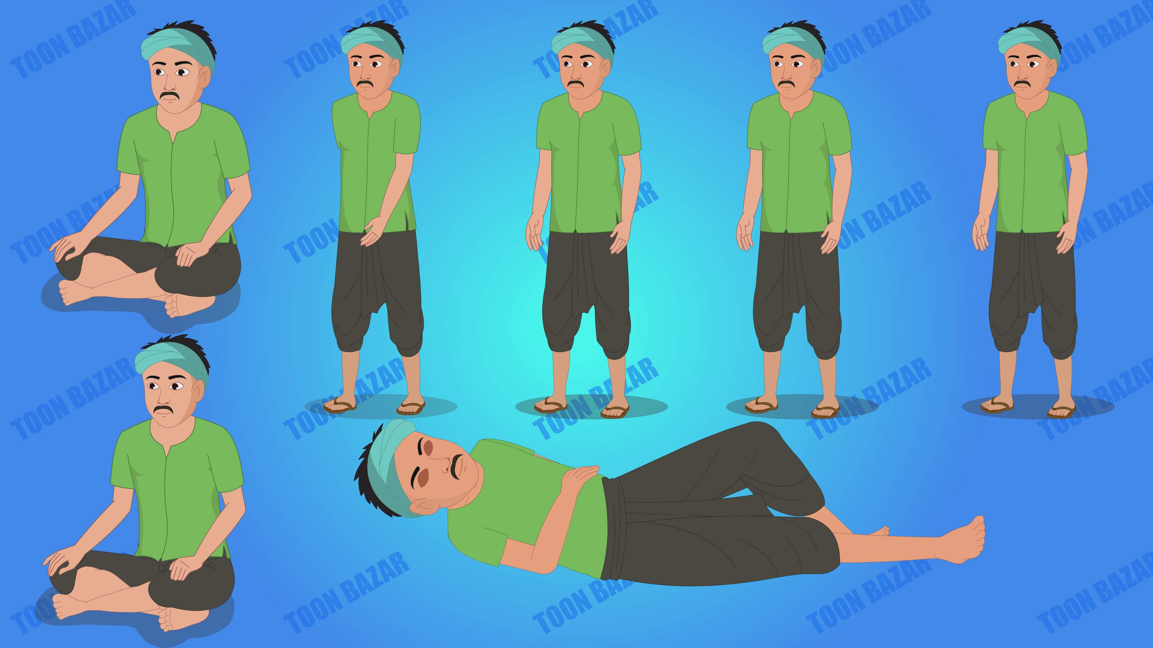 15 Non Copyrighted Characters Bundle